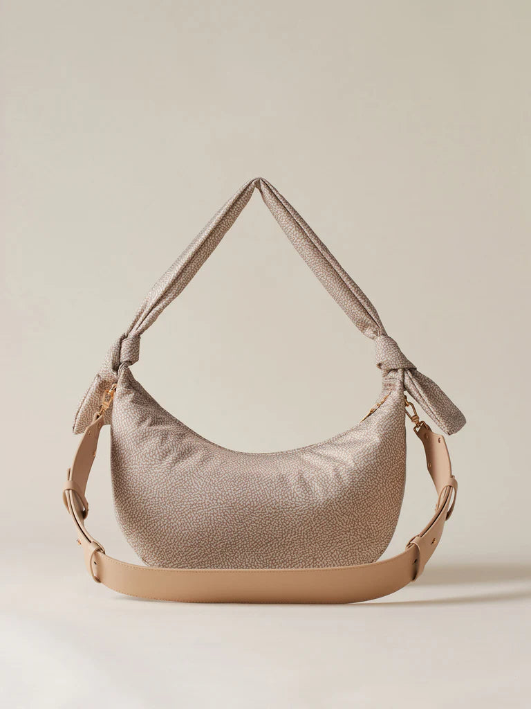 Handbag Bianca Borbonese Borbonese Bag In Black Leather Details And