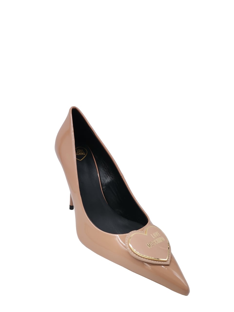 Scarpe Donna LOVE MOSCHINO Sandali con Tacco in Pelle Nera a sconto